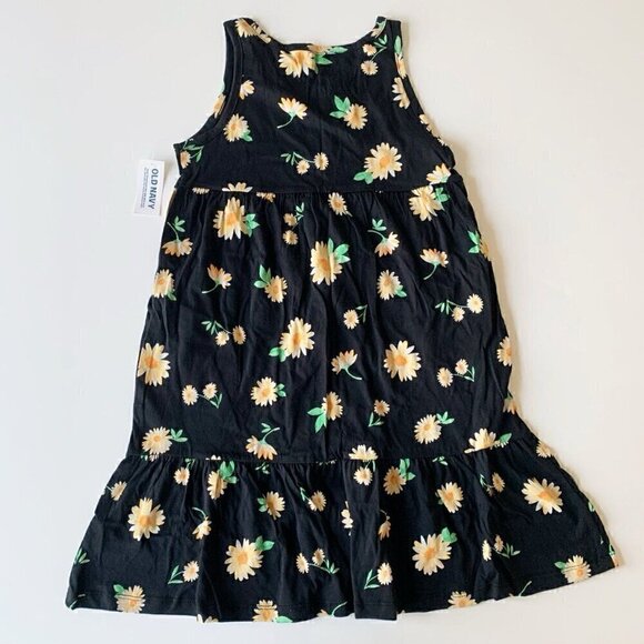 Old Navy Girl Floral Tiered Dress With Pockets M 8 Years - Picture 2 of 5